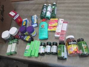 lot 171 image: Box of Assorted Shelf Pulls OTC & S...