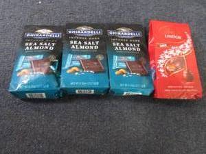 lot 176 image: 3 Sea Salt Almond Chocolates, 5.1 o...