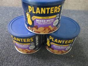 lot 198 image: 3- 10.3 oz Planters Mixed Nuts...
