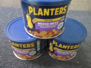 lot 199 image: 3- 10.3 oz Planters Mixed Nuts...