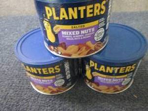 lot 200 image: 3- 10.3 oz Planters Mixed Nuts...