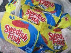 lot 208 image: 12 pks Swedish Fish...