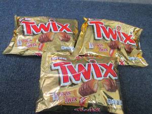 lot 233 image: 3- 10.83 oz Twix Fun Size...