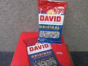 lot 241 image: 24- 1.75 oz David Original Salted &...