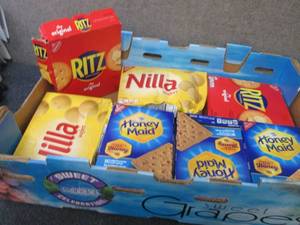 lot 247 image: Flat of Assorted Crackers...