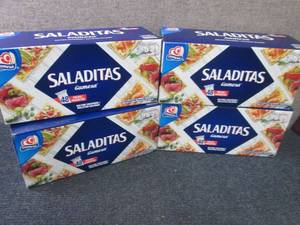 lot 250 image: 4- 48 ct pks Gamesa Saladitas Salti...