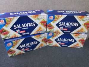 lot 251 image: 4- 48 ct pks Gamesa Saladitas Salti...