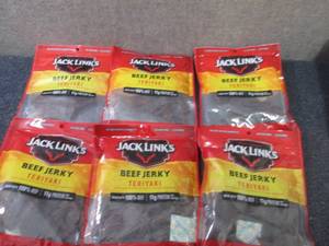 lot 262 image: 6- 3.25 oz Jack Links Teriyaki Beef...