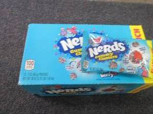 lot 274 image: 12- 3 oz  Nerds Very Berry Gummy Cl...
