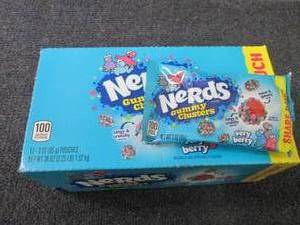 lot 275 image: 12- 3 oz  Nerds Very Berry Gummy Cl...