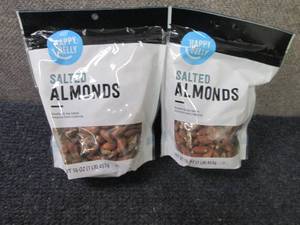 lot 311 image: 2- 16 oz Happy Belly Salted Almonds...