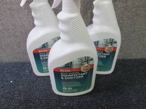 lot 351 image: 3- 32 oz Ecos Pro Multi-Surface Dis...