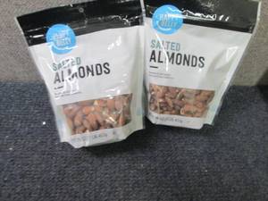 lot 352 image: 2- 16 oz Happy Belly Salted Almonds...