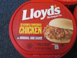 lot 394 image: DD 3- 16 oz FROZEN Lloyds Barbecue...
