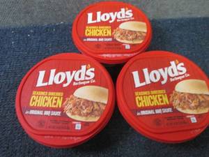 lot 395 image: DD 3- 16 oz FROZEN Lloyds Barbecue...