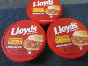 lot 396 image: DD 3- 16 oz FROZEN Lloyds Barbecue...