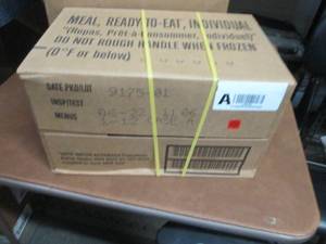 lot 436 image: Sealed Case of 12 MREs Meal Ready ...