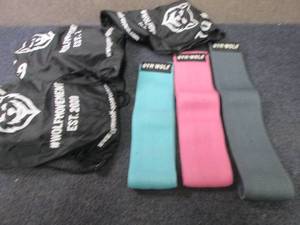 lot 463 image: 3 Sets Gym Wolf Resistance Bands...