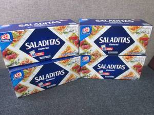 lot 255 image: 4- 48 ct pks Gamesa Saladitas Salti...