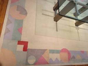 lot 1 image: Wool Rug By Blair Bender. 106 x 154