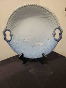 lot 6 image: Vintage B & G Copenhagen Porcelain Seagull Plate, Denmark. Bing & Grondahl.