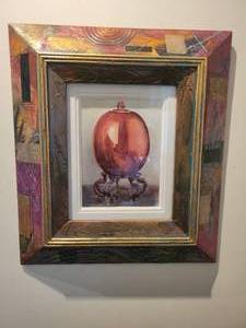 lot 11 image: A Framed Watercolor Painting Transformation 1, signed Douglas.