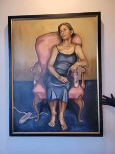 lot 19 image: A large Original Oil Painting by Kristie Bretzke