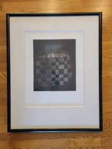 lot 22 image: Artwork Tomoe Yokoi Numbered Mezzotint Peaches In The Sack