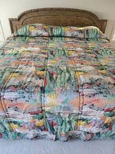 lot 27 image: A King Size Bed complete with all bedding and a Stearns and Foster Mattress.