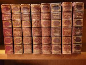 lot 44 image: 8 Volumes of Shakespeares Works. 1911 Jefferson Press.