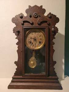 lot 73 image: Gingerbread Clock.