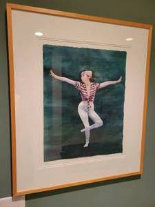 lot 85 image: Watercolor Painting Dancer by Betty A. Wiens.