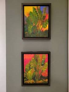 lot 102 image: A pair of Oil Paintings on Board by Betty A. Wiens.