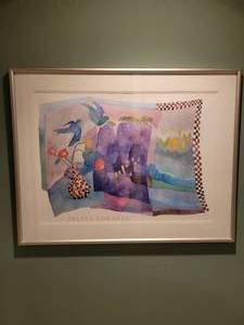 lot 103 image: Framed PrintPoster by Sylvia Edwards.
