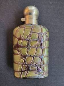 lot 114 image: Vintage Glass Overlay Art Glass Flask.