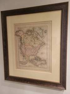lot 153 image: c 1887 Map of North America with Political Divisions and Recent Discoveries by M. Bradley and Sons.