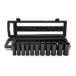 lot 9 image: Husky 12 in. Drive SAE 6-Point Impact Socket Set with Storage Case (11-Piece)  Customer Returns See Pictures