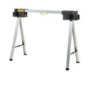 lot 33 image: DEWALT 32 in. H Metal Folding Sawhorse Customer Returns See Pictures