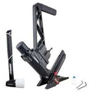 lot 47 image: Husky Pneumatic 3-in-1 15.5-Gauge and 16-Gauge 2 in. Flooring Nailer and Stapler with Quick Jam Release   Customer Returns See Pictures