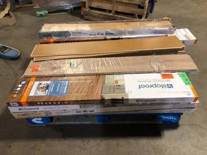 lot 3 image: Pallet of Assorted Mixed Flooring  Various Models and Conditions Customer Returns See Pictures