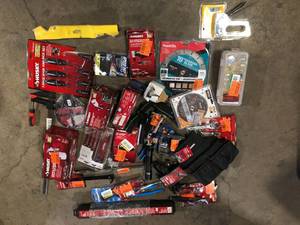 lot 11 image: Lot of Assorted Hand Tools and Hardware Various Models and Conditions  Customer Returns See Pictures
