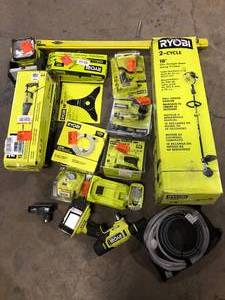 lot 20 image: Lot of Assorted Ryobi Hand Tools and Hardware Various Models and Conditions   Customer Returns See Pictures