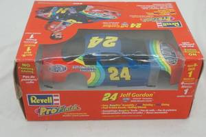 lot 53 image: NASCAR Jeff Gordon #24 Revell Pro Finish pre painted model kit