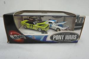 lot 129 image: 100% Hot Wheels Vintage Pony Wars Road Racing