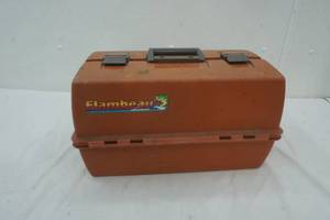 lot 401 image: Flambeau adventurer tackle box with some tackle
