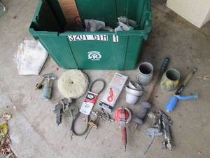 Lot of pneumatic sanding, painting ...