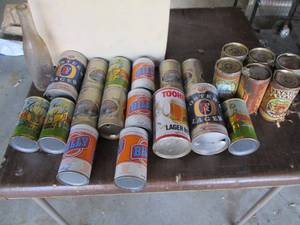Collection of Vintage beer cans...