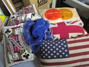 Accent pillows proudly announcing t...
