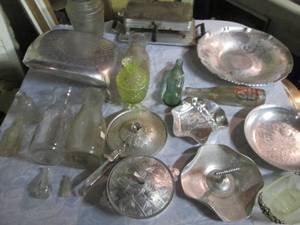 Hand forged metal serving pieces, V...
