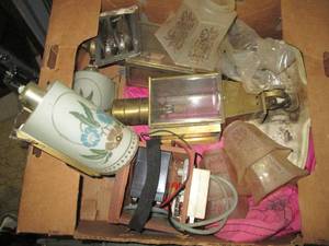 Vintage light fixtures and electron...
